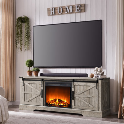 TV Stand for TVS Up to 75 with Fireplace Gracie Oaks